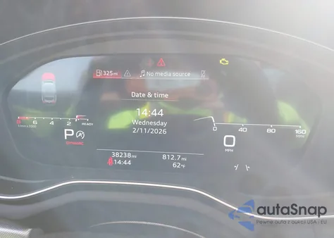 2025 Audi A5 Sportback Premium 45 Tfsi S Line Quattro S Tronic z USA, uszkodzony, nr VIN WAUDACF54SA008423